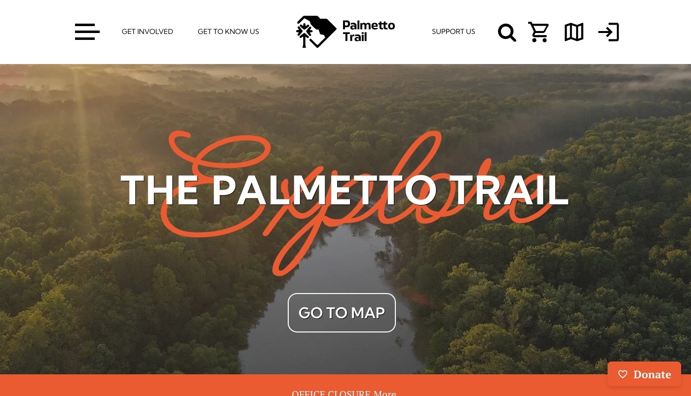 Palmetto Trails website screenshot