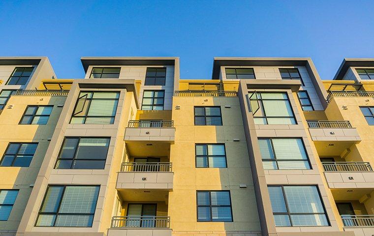 apartment buildings