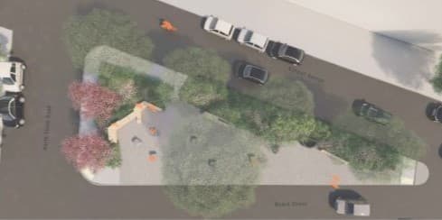Ariel View of Flaherty Square