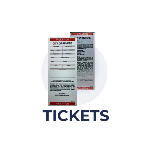 Parking ticket sticker