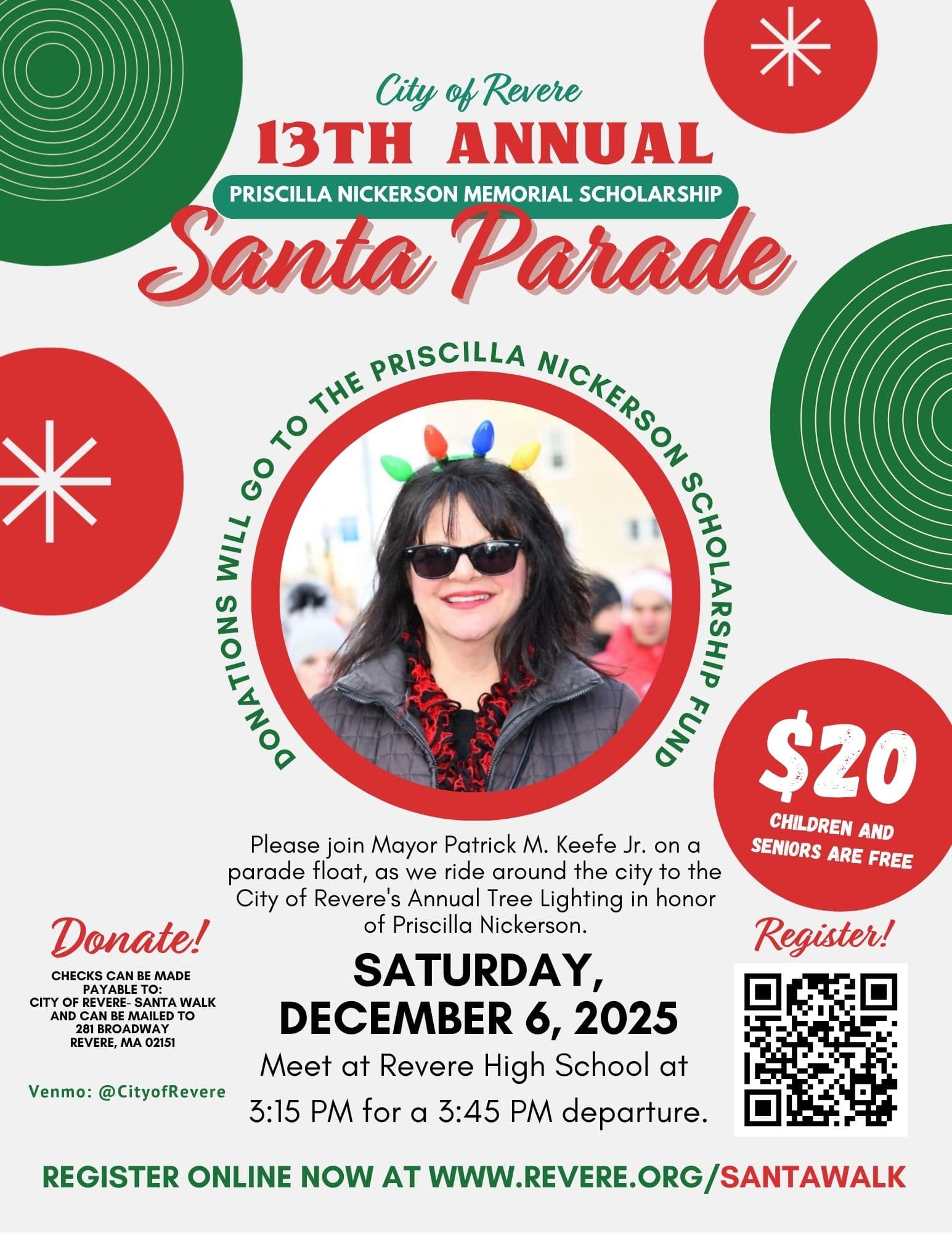 13th Annual Santa Parade Flyer
