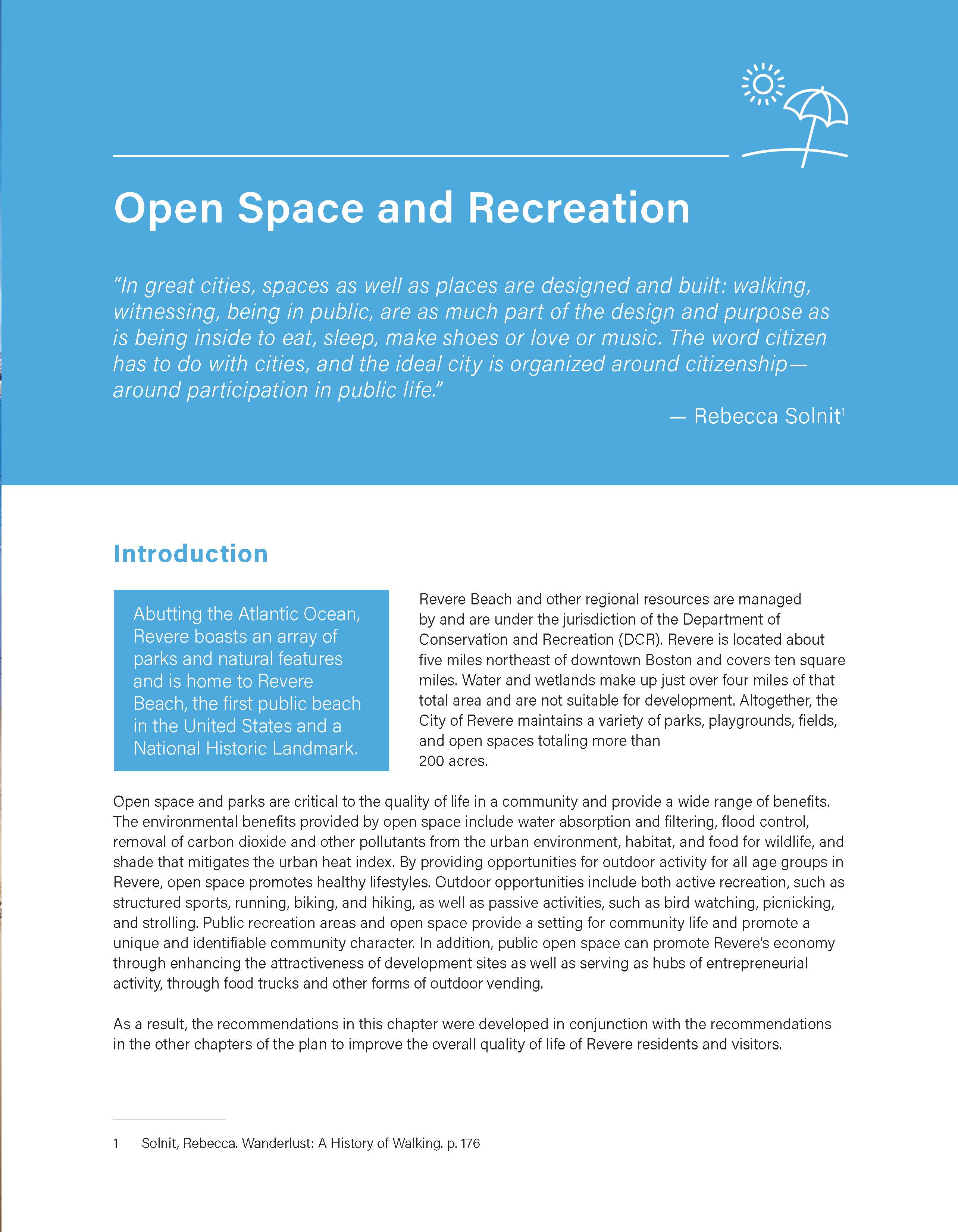 Open Space and Recreation