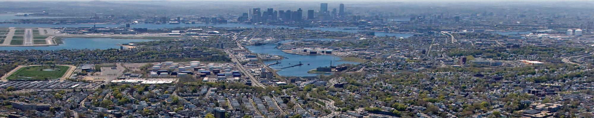 Ariel View of City