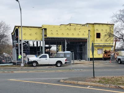 West Wall Exterior Sheathing