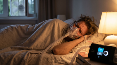 CPAP user experiencing mask discomfort caused by summer heat and humidity