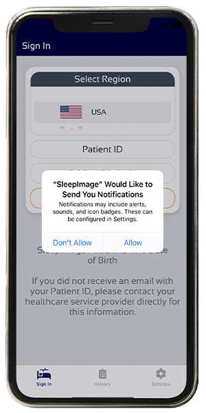 permissions screenshot of an ios device