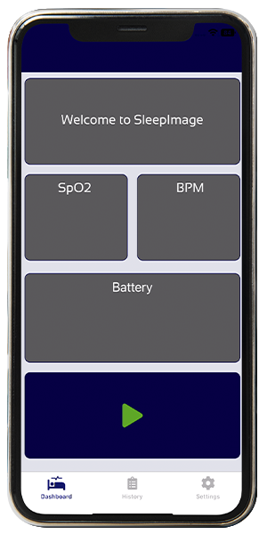 sleeptest app screenshot on an iphone