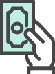 icon of paying with cash