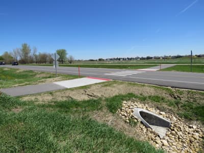 Crosswalk at 1st Street