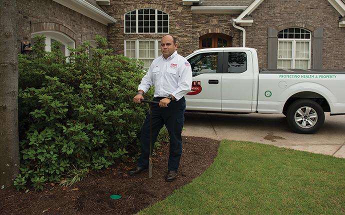 aiken tech installing termite treatment