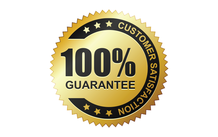100% satisfaction guarantee