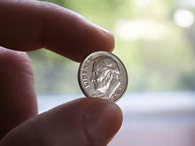 a hole the size of a dime is enough space for a mouse to fit through