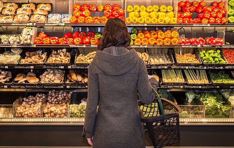 woman in a grocery store