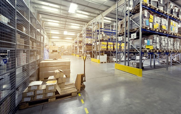 interior of a warehouse