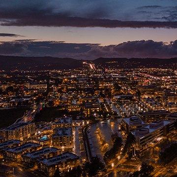 city skyline of pleasanton california